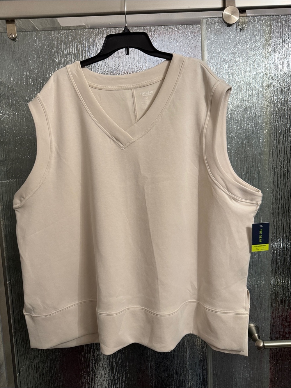 V-Neck Sleeveless Sweatshirt